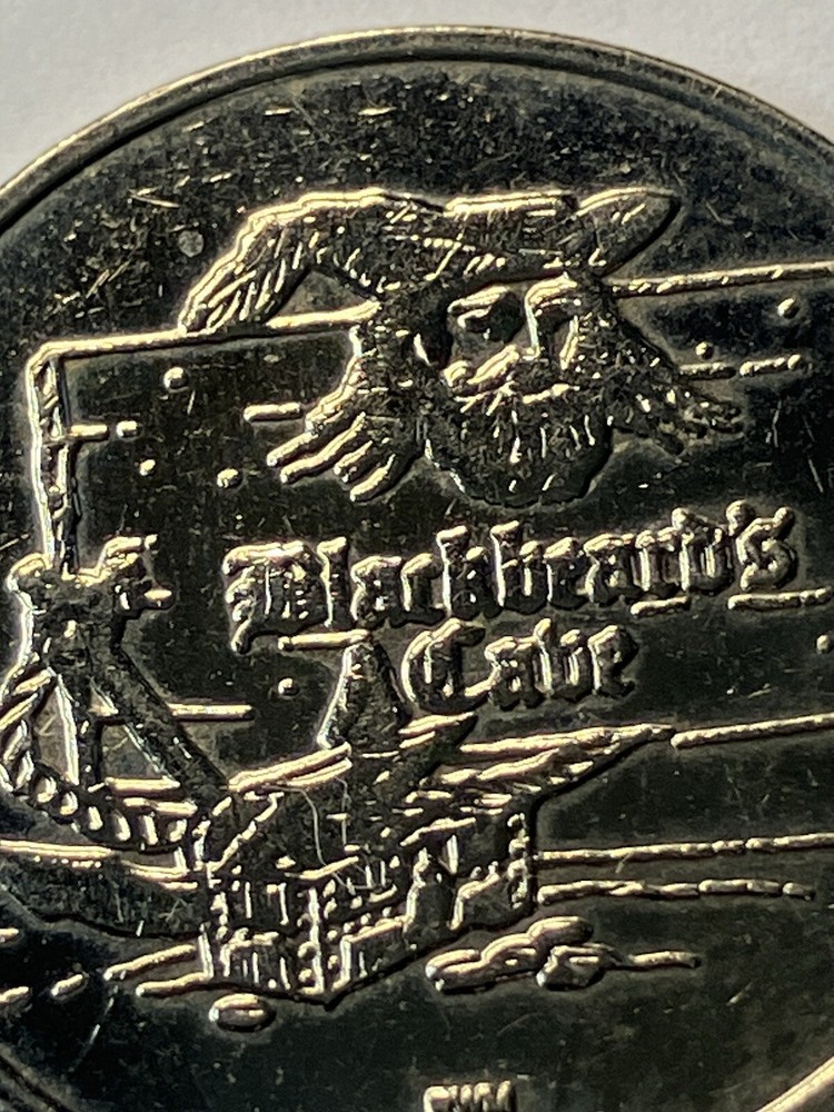 RARE Blackbeard’s Cabe Arcade Token Defunct #tt1