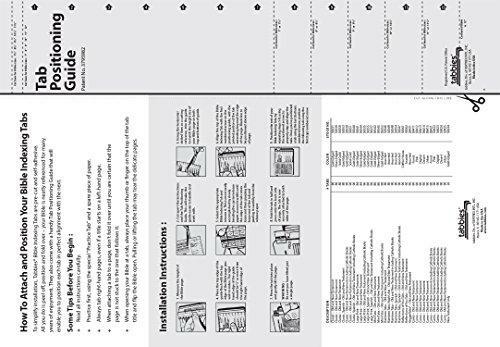 Large Print Bible Indexing Tabs - Silver: Bible Indexing Tabs