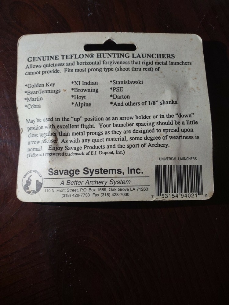 Teflon Hunting Launchers