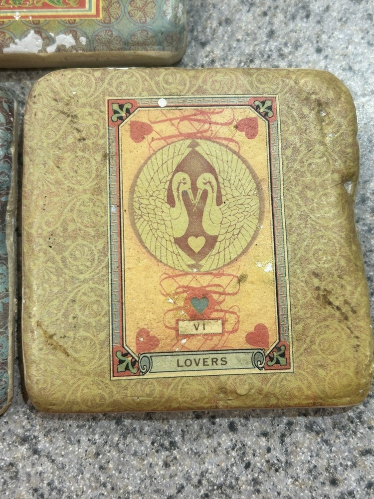 Tarot Coasters STRENGTH LOVERS TEMPERANCE Astrology Phoenix Creative Co