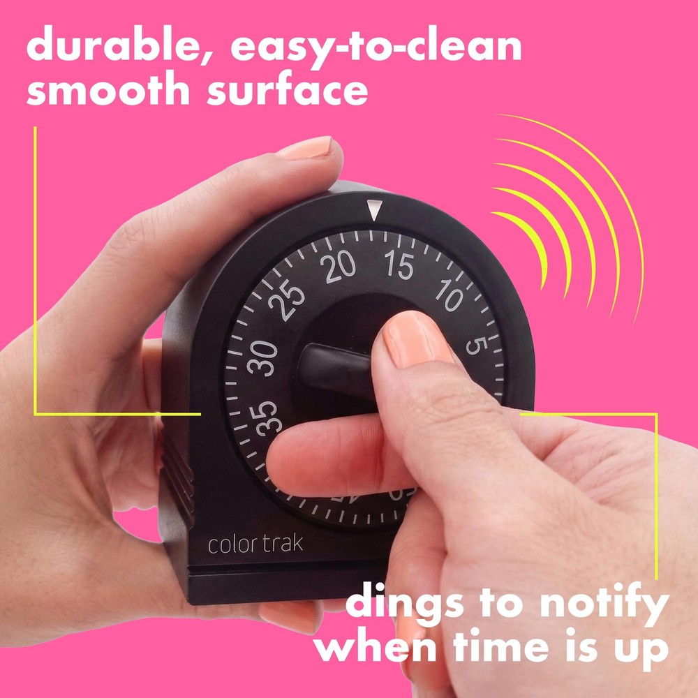 60 Minute Wind Up Timer, Visual Mechanical Timer, from 0 to 60 Minutes, for K...
