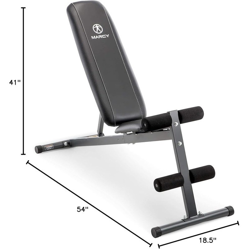 Ergonomic Adjustable Weight Bench Compact Utility Full Body Strength Training US