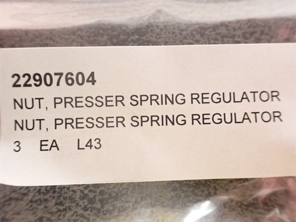 NEW Juki 22907604 Presser Spring Regulator Nut 3 Pack (BN444)