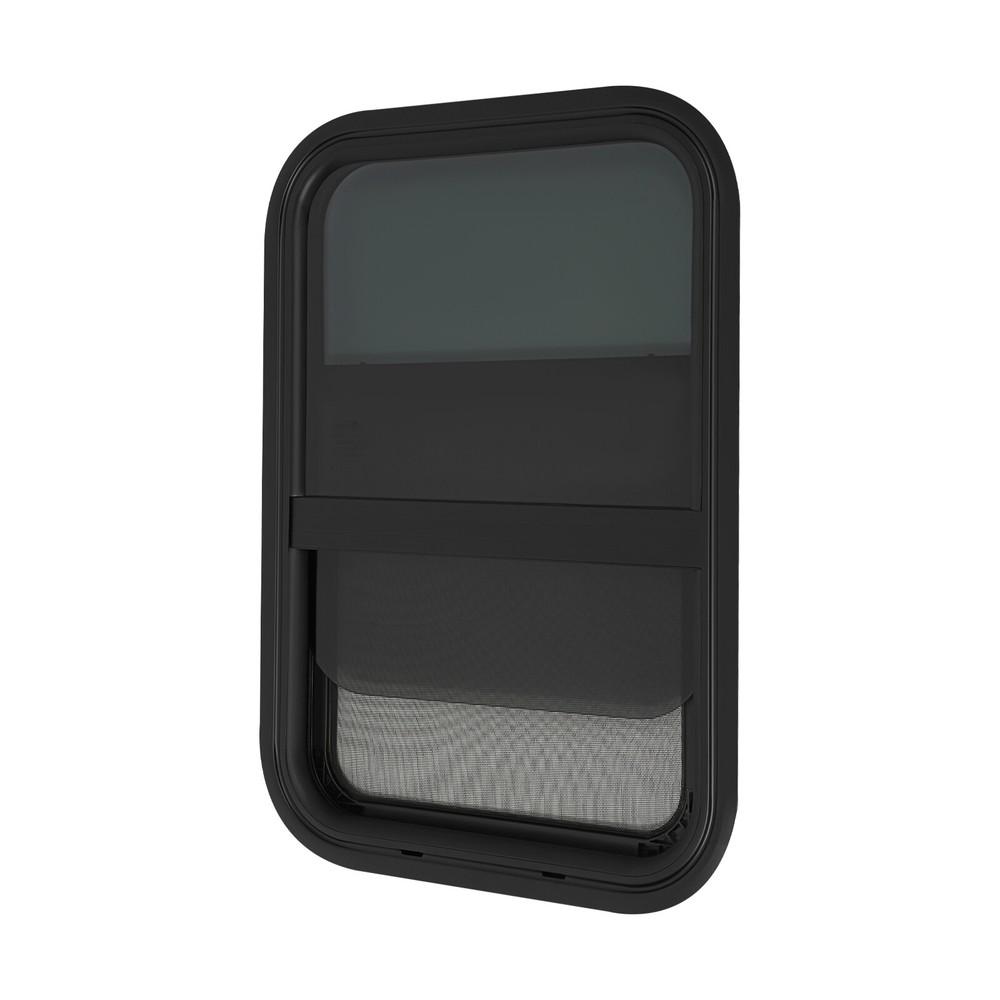 RV Window Rectangular Slide Window Clip-on Mounting Vertical Venting Window