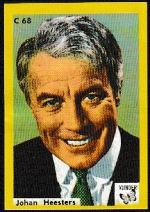 Johan Heesters Dutch actor 1960's matchbox label