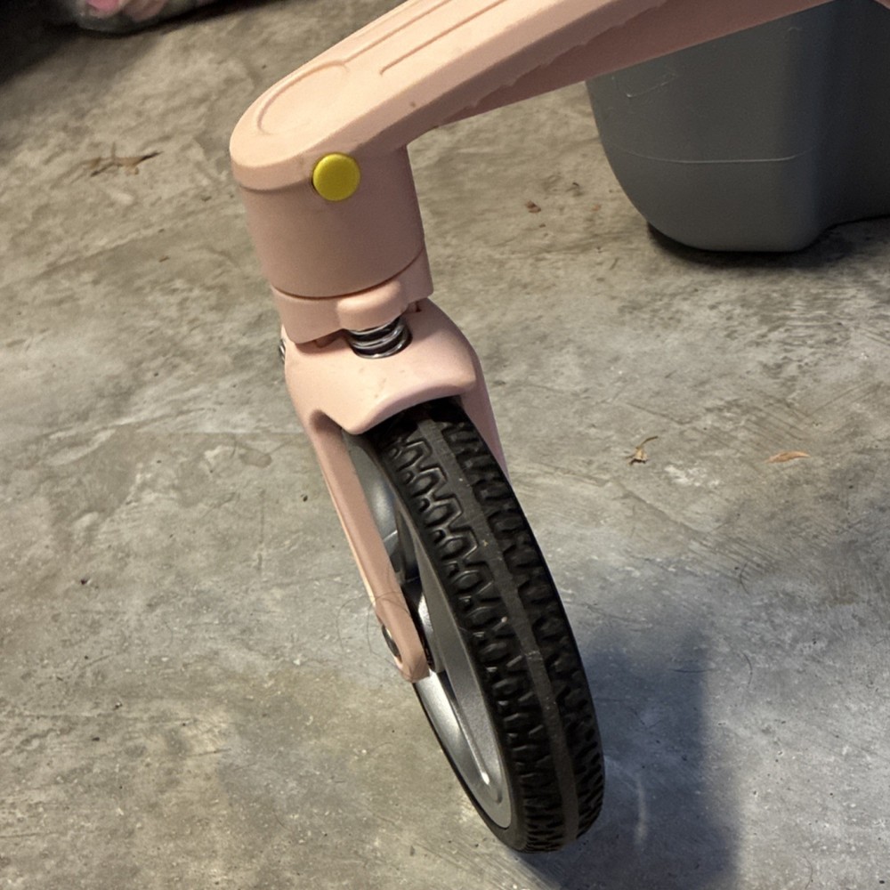 HaShow Q2 Pink Stroller Adjustable Handle Backrest Harness Storage Basket