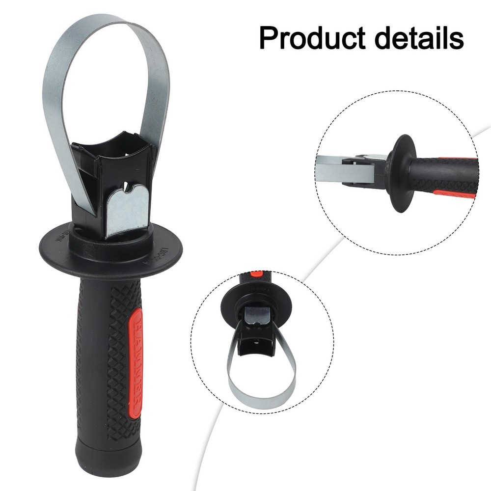 Adjustable Hammer Drill Handle Electric Tool Plastic Iron 1 x High quality