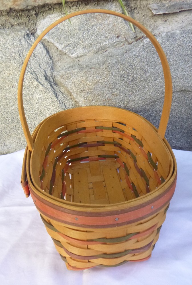 LONGABERGER Woven Easter Collection Basket handle 1997