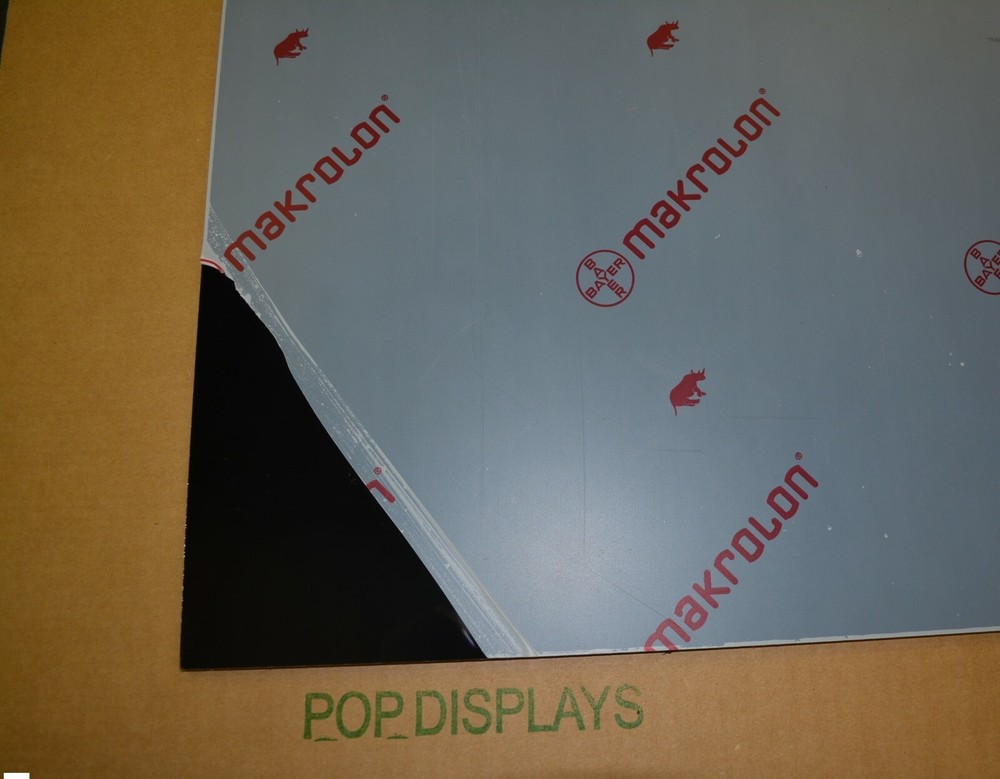 Black Lexan Sheet Polycarbonate 1/8" x 48" x 36"