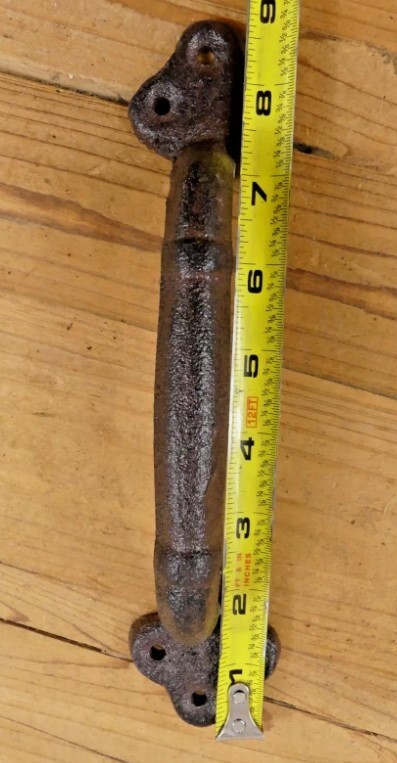 2 Rustic Cast Iron Antique Style Restore Barn Handles Gate Pull Door Handle