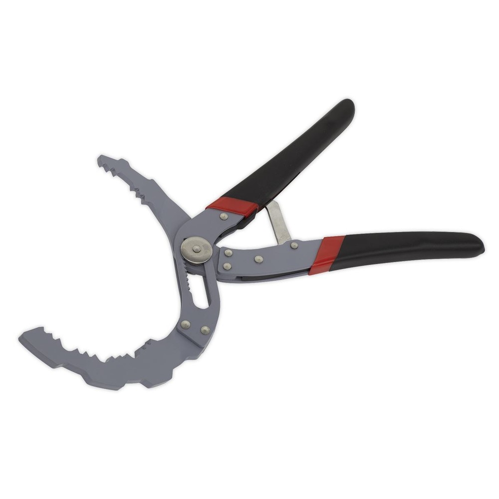 Sealey AK6421 Oil Filter Pliers Self-Adjusting - Angled