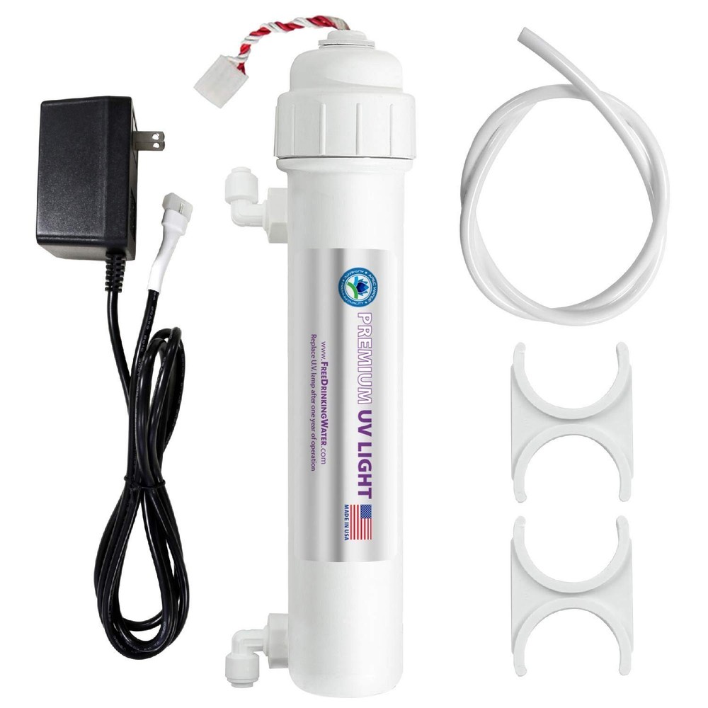 APEC Water Systems UV Ultra Violet Sterilizer Water Filter Kit with 1/4" Quic...