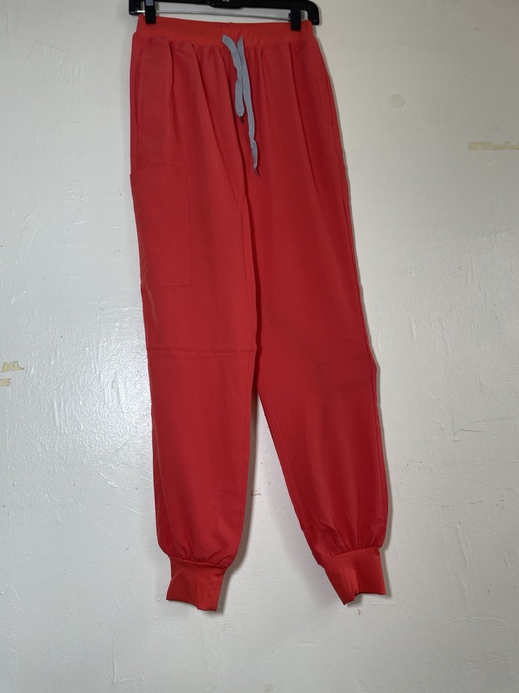 Red Orange Scrub Uniform Set