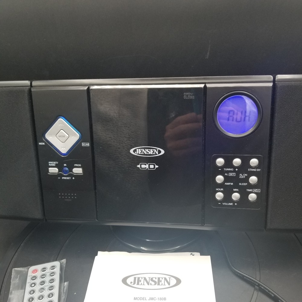 Jensen Wall Mountable CD System JMC-180B AM/FM Stereo with Remote Control