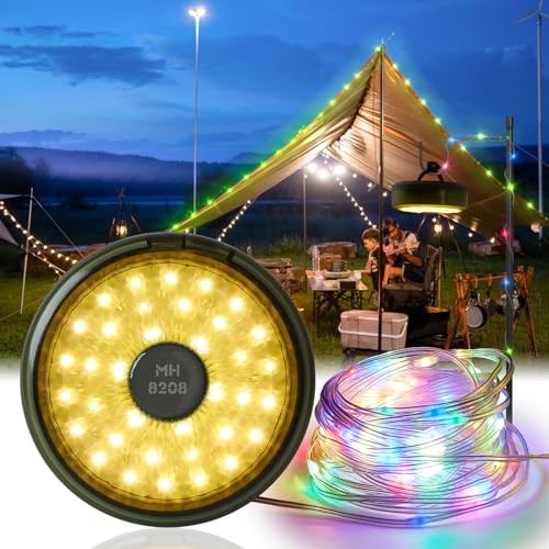 2 in 1 Outdoor with 9 Lighting Modes, Quick Storage, Durable and 26.2ft
