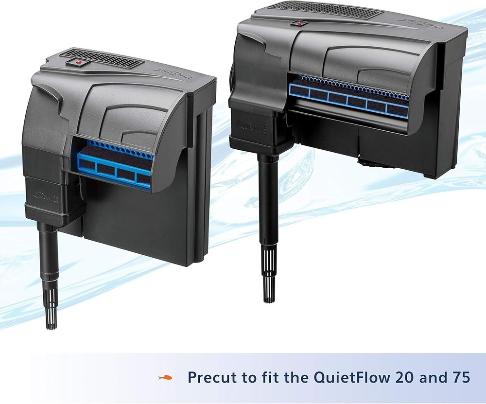 Replacement Carbon Filter Pads, Compatible with QuietFlow 20/75 - 4 Pack