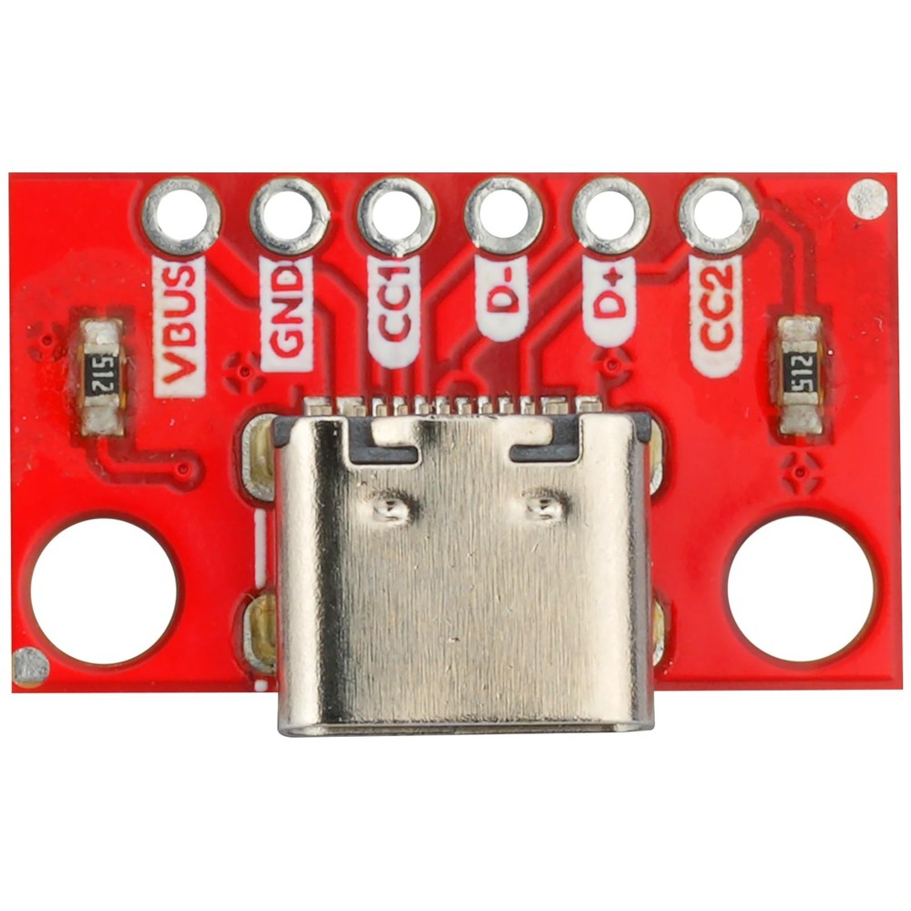 10Pcs USB Type C Breakout Board Serial Basic Female Connector Type PCB Conver...