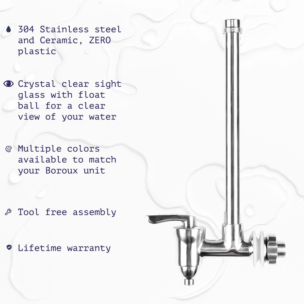 Berkey Water Filter System w/ 2 Boroux Filters & Water Level Spigot