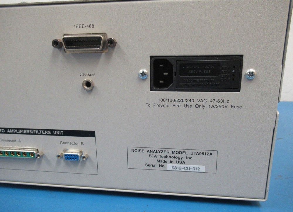 BTA Technology BTA9812A Noise Analyzer Controller Model