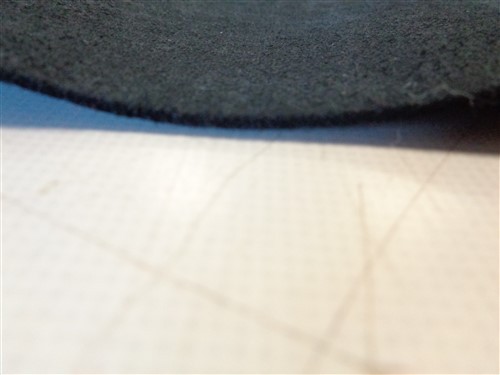 LEATHER HIDE BLACK TEXTURED 72" X 40"