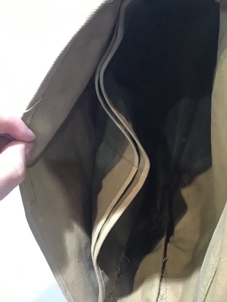 Private Purchase US Musette Bag w/ Leather Bottom