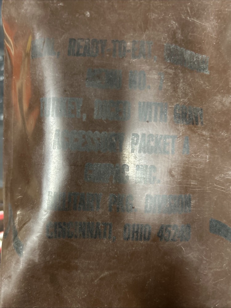 Military bag food