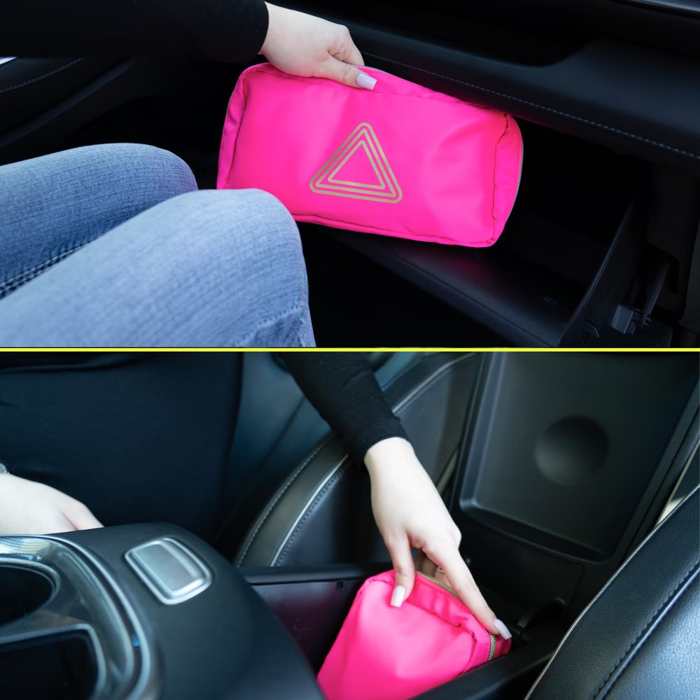 BLINGSTING, Car Emergency Kit, Pink