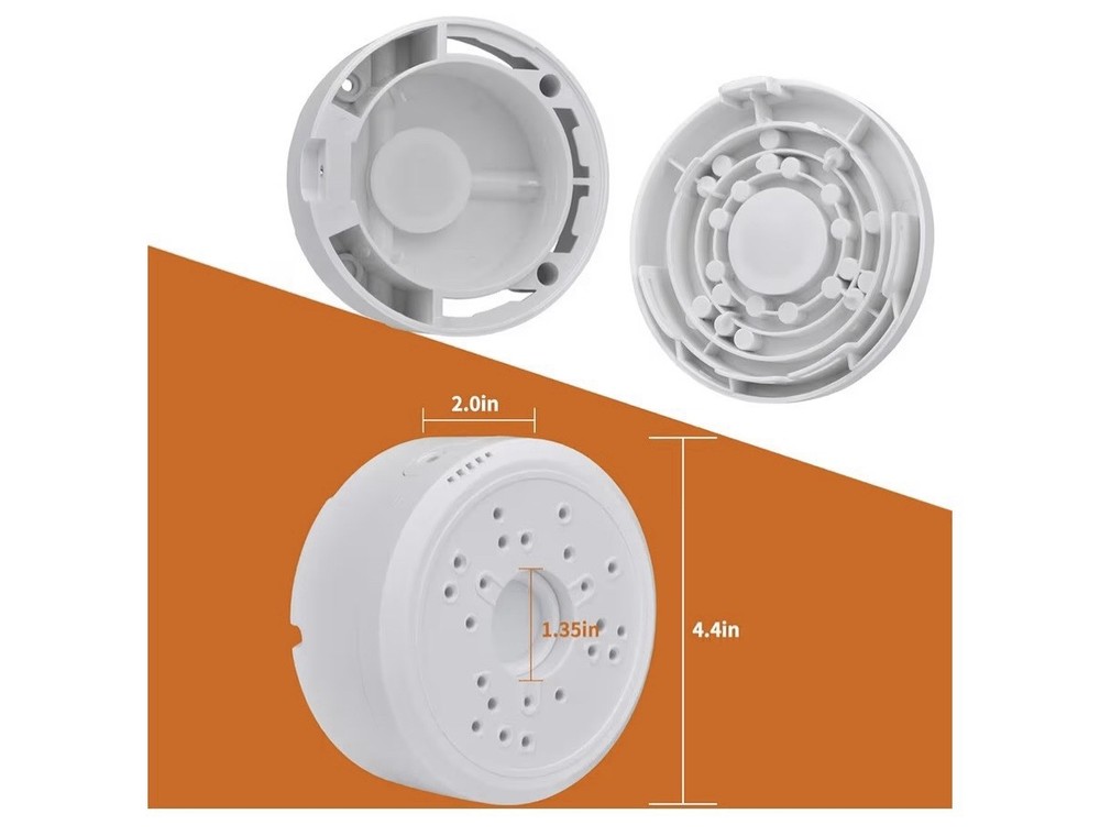 Universal Bullet Security Camera Junction Box Mount Bracket Plastic - Pack of 8