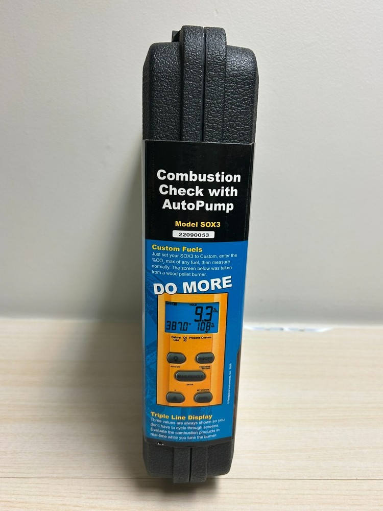 Fieldpiece SOX3, Combustion Check Meter
