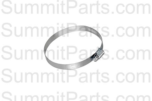 284L 4" GALVANIZED WORM GEAR CLAMP, ADJUSTABLE