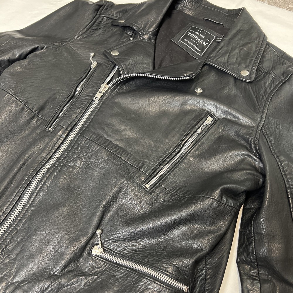 Top man Leather Buffalo Motorcycle Jacket