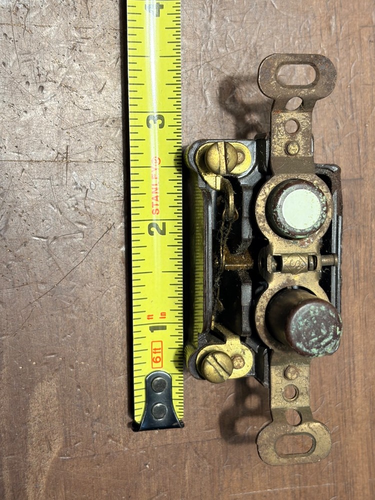 Vintage Push Button Light Switch Single-Pole ON/OFF Chicago standard