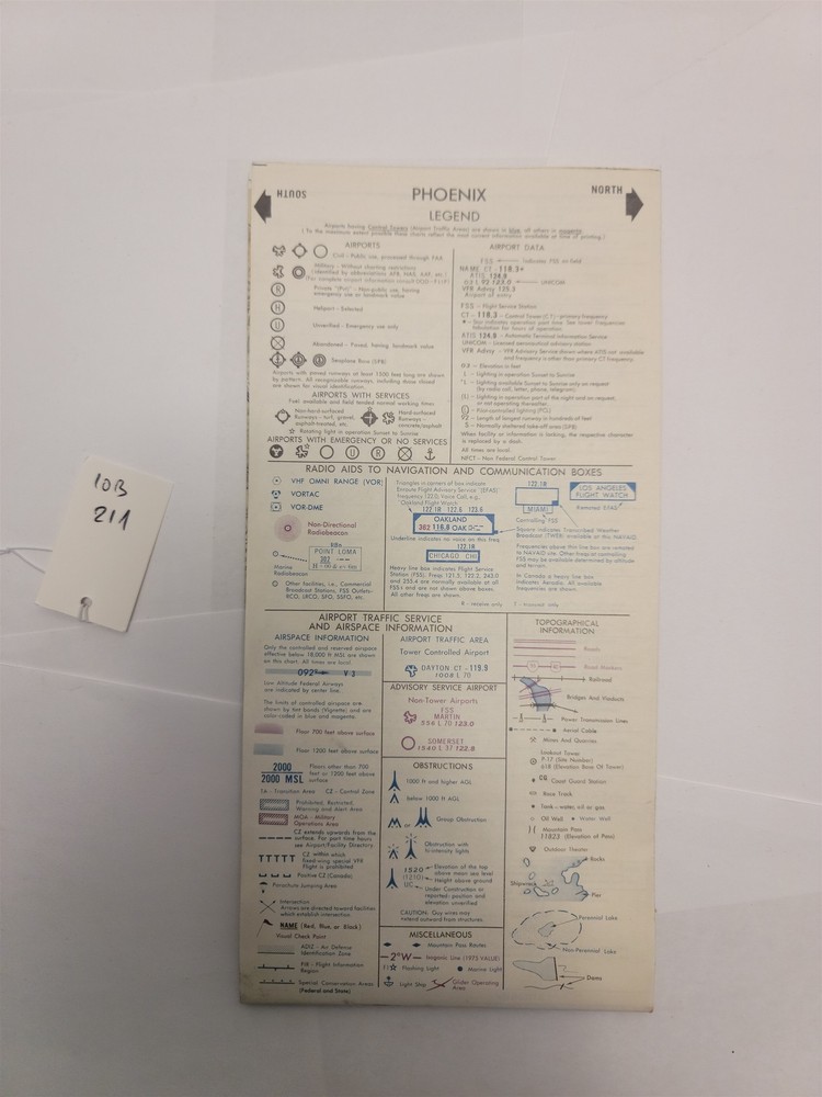 Phoenix Sectional Aeronautical Chart , 20th Edition , Nov 30th 1978