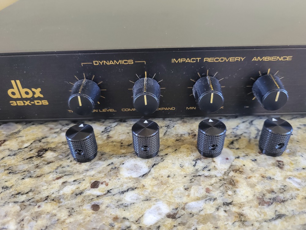 Upgrade your dbx 3BX-DS 3-Band Dynamic Range Controller w/ Solid Aluminum Knobs