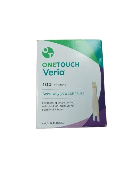 OneTouch Verio Test Strips 100 Count 10/2026+