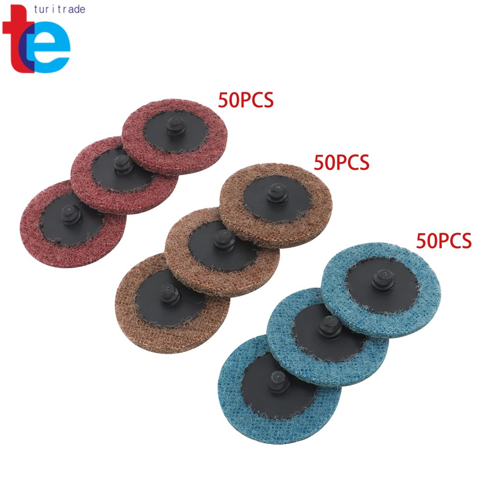 150 Pcs Quick Change Surface Conditioning Discs (Fine Medium Coarse, 2 Inch)