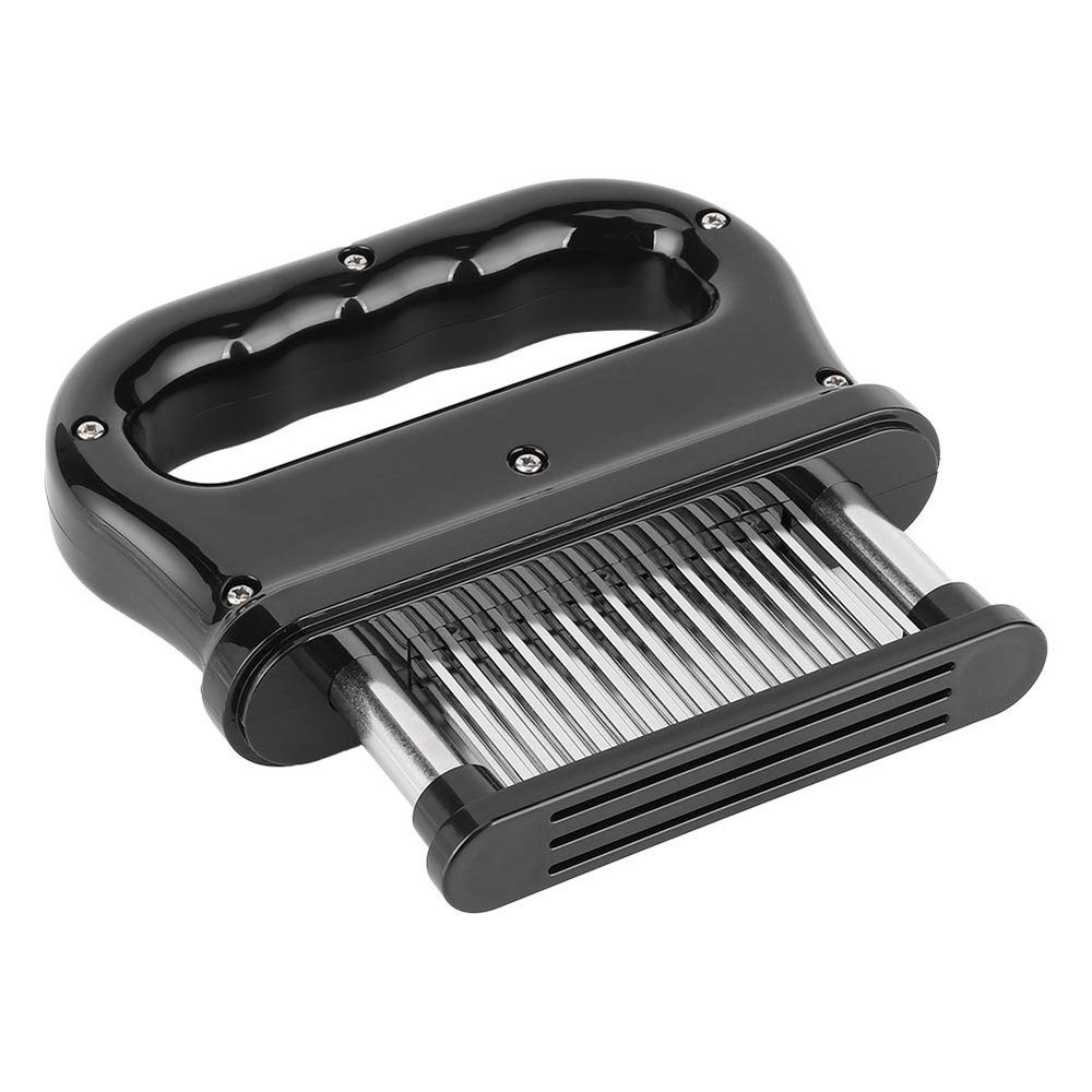 Black 48‑Needles Meat Steak Tenderizer Tool With Handle Kitchen Cooking Acces...