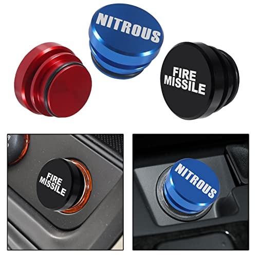 1PCS Aluminum Dustproof Plug Billet Button Plugs, Standard 12-Volt H