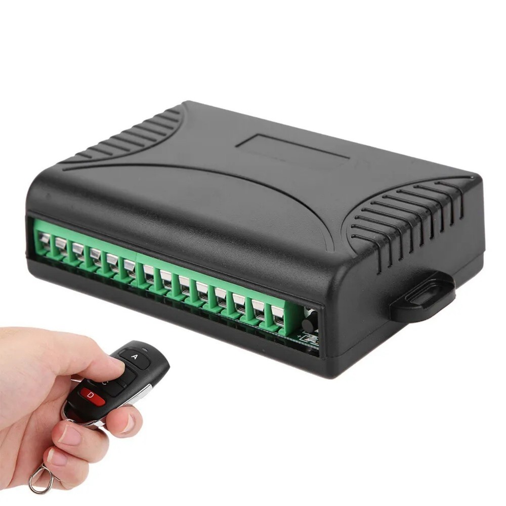 Light Controller Transmitter+Receiver 4 Channel Relay Switch Remote Control