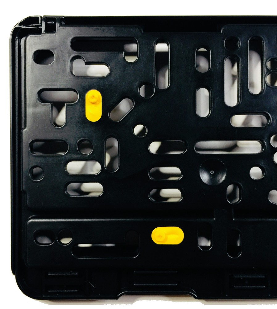 Premium German License Plate Frame - Evolution 3 - Black