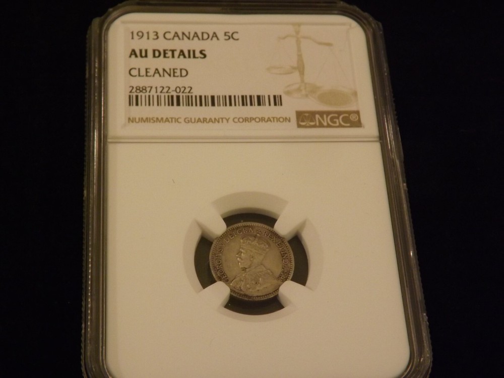 1913       5 C              Canada             NGC    AU