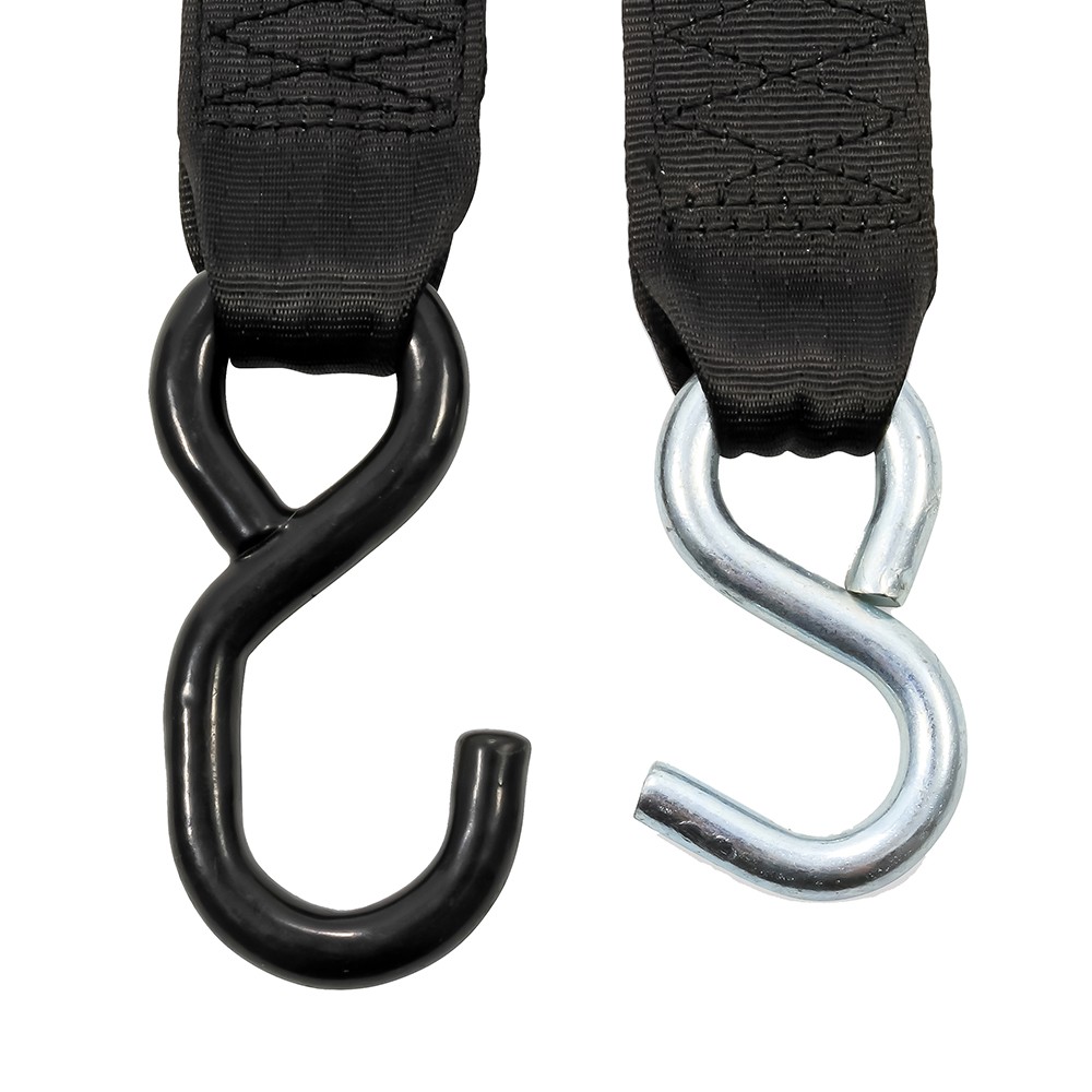 Camco 50031 Retractable Tie Down Straps, 2" Width, 6' Length