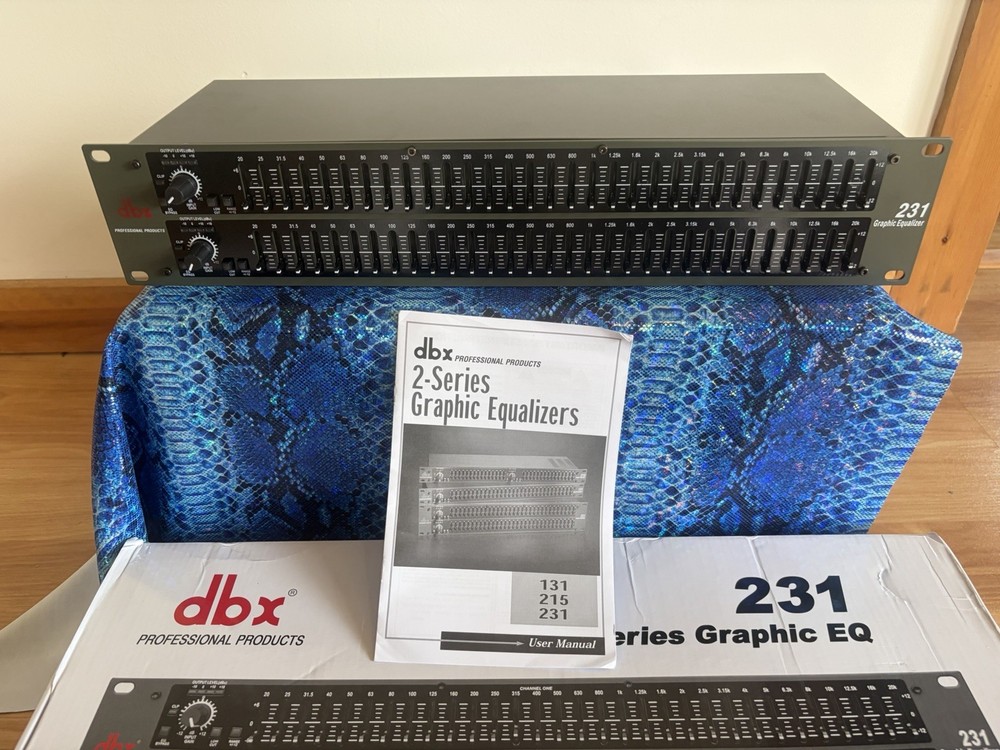 DBX Professional 231 Dual Channel Graphic Equalizer.