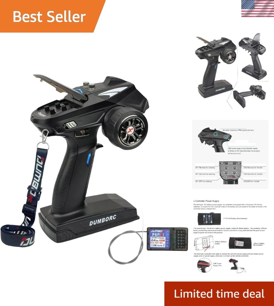 X6 RC Transmitter & Receiver P6FG: High Performance, Stability, and Easy Control