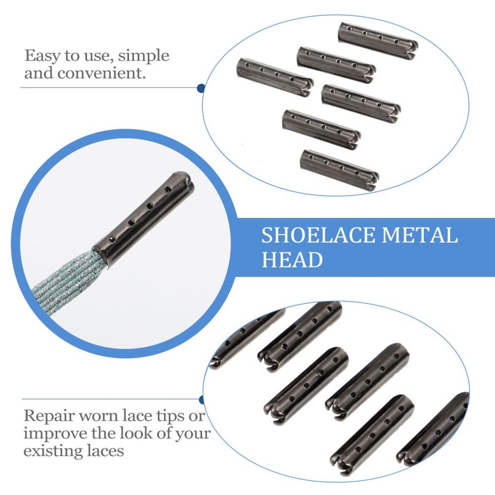 200 Pcs Shoe Lace Tips Replacement End Cord Caps