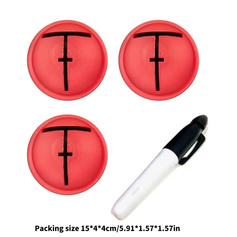 Golf Ball Alignment Templates With Line Marking Tool For Practice Trainings