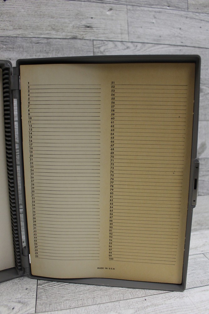 Vintage Microscope Microslides Storage Case - Used