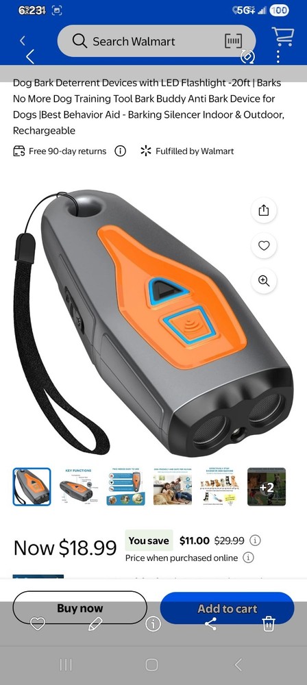 dog bark deterrent device