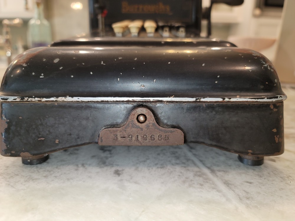 Antique 1920's Working Burroughs Class 3 Adding Machine