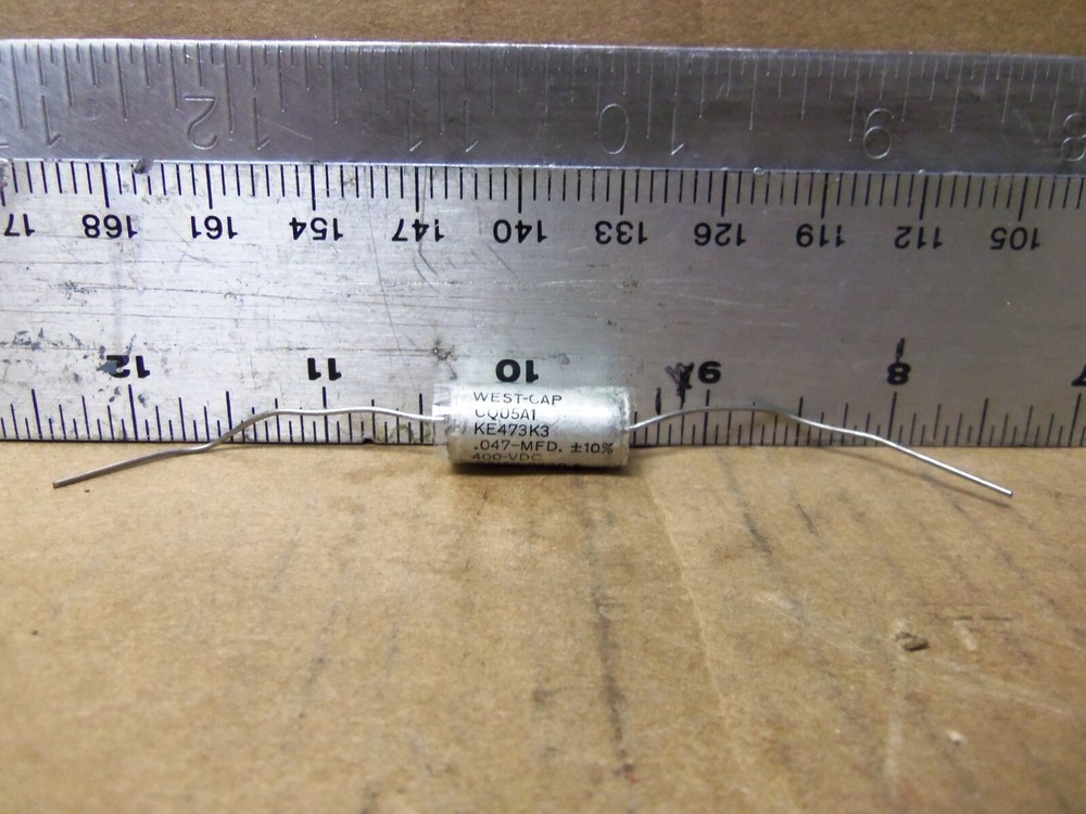 West Cap Arizona - Plastic Dielectric Fixed Capacitor - P/N:  CQ05A1KE473K3(NOS)